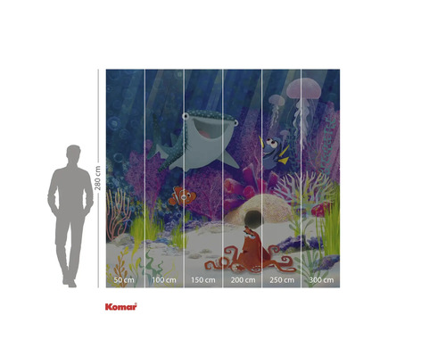 Fototapet med undervattensmotiv, 280 x 300 centimeter