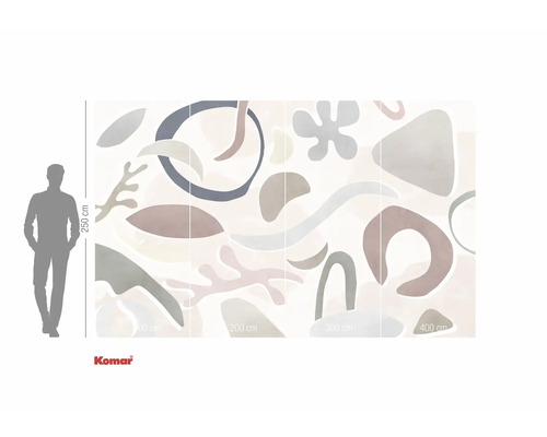 Fototapet med abstrakt, organiskt mönster