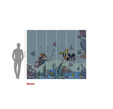 Fototapet med dykscen med Musse Pigg och hans vänner, lämplig för barnrum