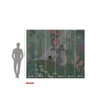 Djungelboken fototapet med Mowgli och Baloo, mått 250 gånger 300 centimeter