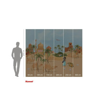 Komar fototapet med ökentema, palmer, kameler, prinsessan Jasmine och tiger