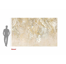 Komar fototapet med bladmotiv, 400 cm bred och 250 cm hög