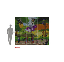 Komar Marvel Spidey Friends barntapet med superhjältar i parken