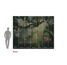 Komar fototapet med djungelmotiv och karaktärer från Lejonkungen, 280 cm hög och finns i olika bredder