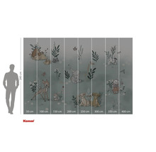 Komar fototapet med Disney-motiv och storleksangivelser.