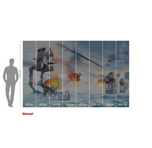 Fototapet med Star Wars-motiv och storleksangivelser