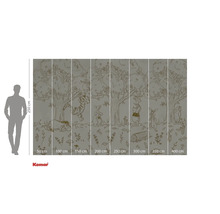 Väggmålning med Nalle Puh och hans vänner i skogen