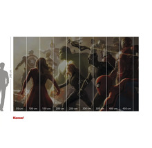 Komar fototapet med Avengers-motiv, 280 x 450 cm