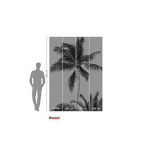 Fototapet med palmmotiv och höjdangivelse