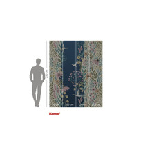 Non-woven tapet med blom- och fågelmönster, tapetstorlek 250 gånger 200 cm