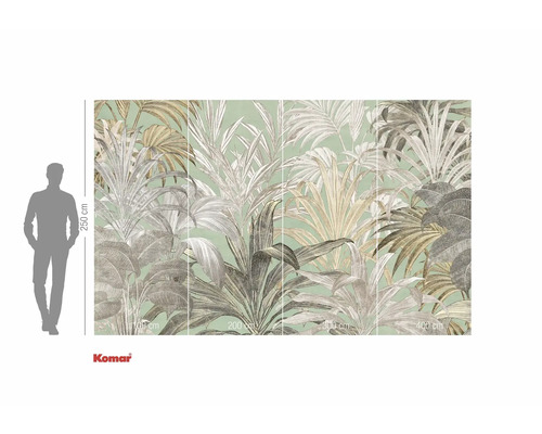 Komar fototapet med växtmotiv för väggdekoration