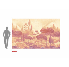 Fototapet med toskanskt landskap och träd