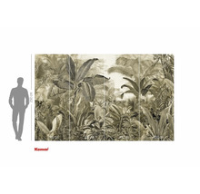 Fototapet med djungelmotiv och storleksangivelser