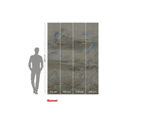 Komar fototapet med bergslandskap, 280 x 200 cm