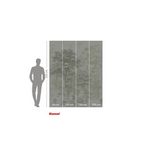 Fototapet med trämotiv och storleksangivelser