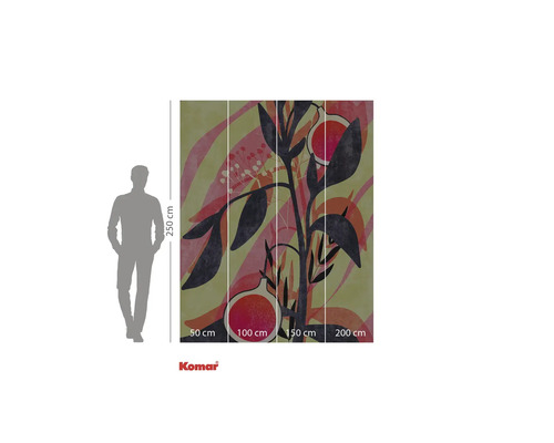 Komar fototapet med växtmotiv, 250x200 cm