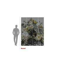 Fototapet med blommotiv och storleksangivelser