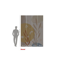 Fototapet med växtmotiv och storleksangivelser