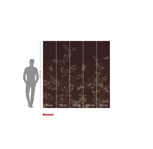 Fototapet med blommönster och måttangivelser