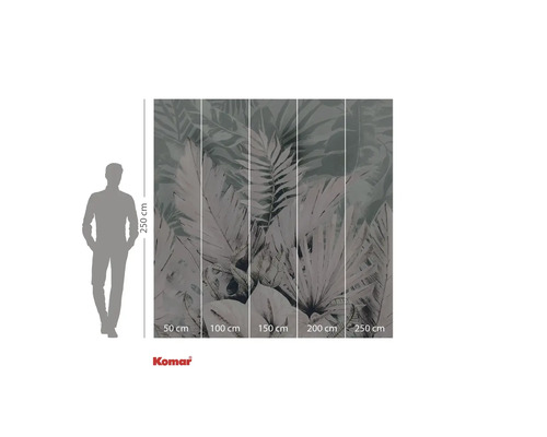 Komar fototapet med växtmotiv, 250x250 cm