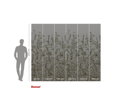 Fototapet med växtmotiv, höjd 250 cm