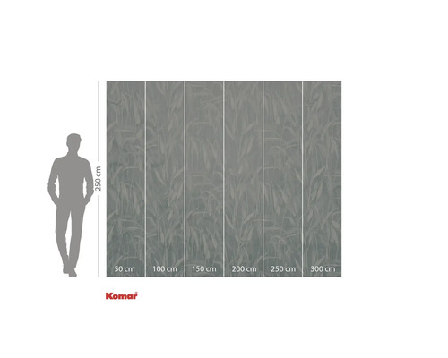 Fototapet med bladmönster, mått 250 x 300 centimeter