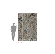 Fototapet med växtmönster och storleksinformation