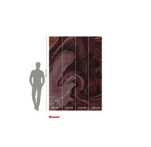 Komar fototapet med dimensioner och person för storleksreferens