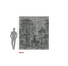 Fototapet med skogslandskap och storleksangivelser