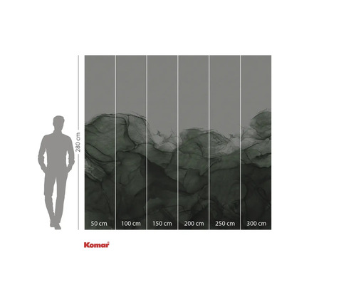 Komar fototapet med flytande mönster, mått 280 gånger 300 centimeter