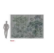 Fototapet med skogsmotiv och storleksangivelser