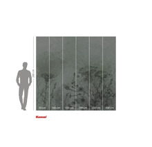 Fototapet med blommönster och storleksinformation