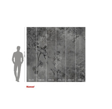 Komar fototapet med blommönster, 280 cm hög och 300 cm bred.