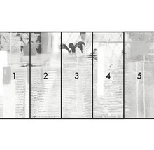 Fototapet med abstrakt mönster, bestående av fem våder