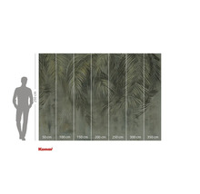 Komar fototapet med palmmotiv och storleksangivelser