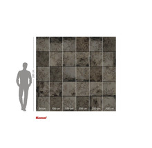 Fototapet med blommönster och storleksinformation