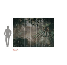 Fototapet med djungelmotiv och storleksangivelser