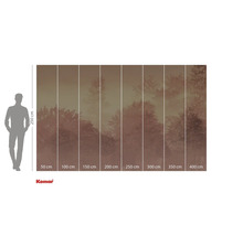 Fototapet med skogsmotiv och storleksinformation