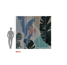 Fototapet med växtmotiv och storleksinformation