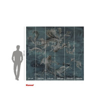 Fototapet med fiskmotiv och måttangivelser.