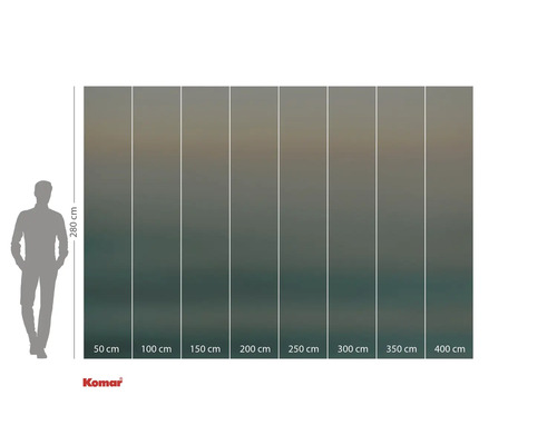 Komar fotovägg med storleksinformation