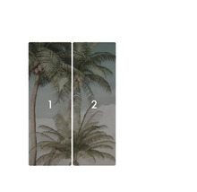 Fototapet i två delar med palmmotiv för väggdekoration