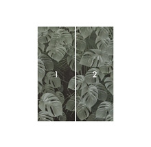 Tvådelat dörrtapetsset med växtmotiv