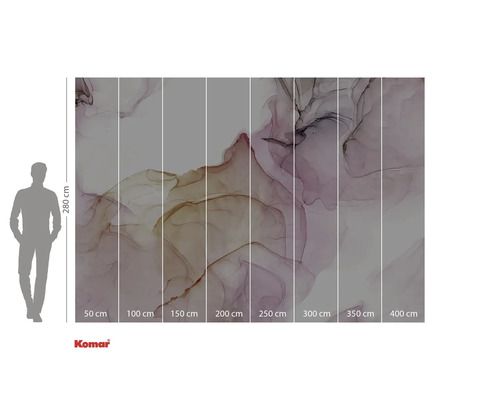 Fototapet med abstrakt mönster och storleksangivelser