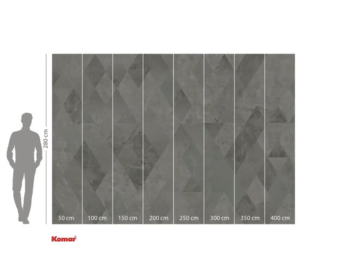 Komar Logo. Fototapet med geometriskt mönster, 280 x 400 cm.