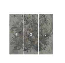 Tapet med blommönster, bestående av tre banor