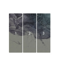 Tre tapetvåder med abstrakt mönster