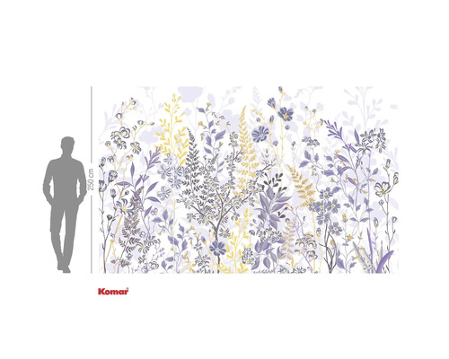 Komar fototapet med blomstermotiv, höjd 250 cm