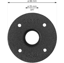 Rörfläns, diameter 86 mm, innerdiameter 25 mm, 3/4 tums gänga