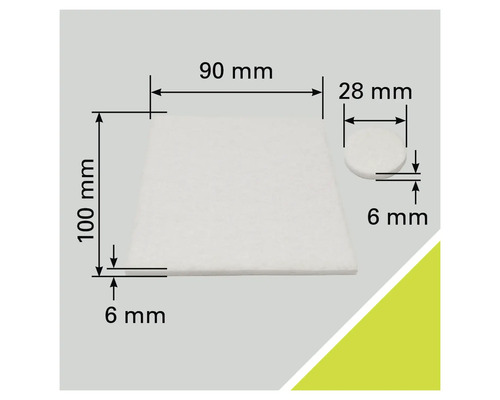 Bild med måtten på ett filter